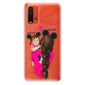 Odolné silikónové puzdro iSaprio - Mama Mouse Brunette and Girl - Xiaomi Redmi 9T