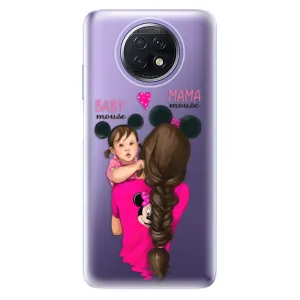 Odolné silikónové puzdro iSaprio - Mama Mouse Brunette and Girl - Xiaomi Redmi Note 9T