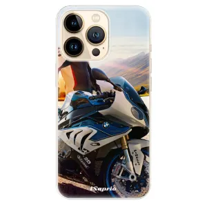 Odolné silikónové puzdro iSaprio - Motorcycle 10 - iPhone 13 Pro