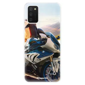 Odolné silikónové puzdro iSaprio - Motorcycle 10 - Samsung Galaxy A02s
