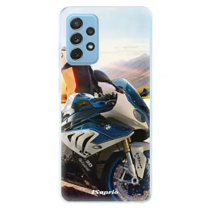 Odolné silikónové puzdro iSaprio - Motorcycle 10 - Samsung Galaxy A72