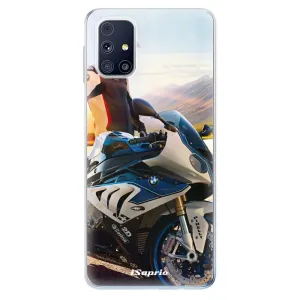 Odolné silikónové puzdro iSaprio - Motorcycle 10 - Samsung Galaxy M31s