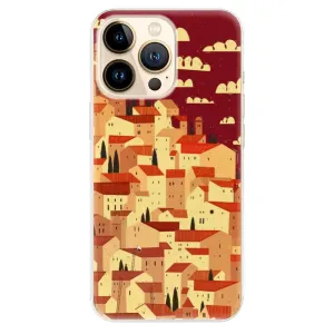 Odolné silikónové puzdro iSaprio - Mountain City - iPhone 13 Pro
