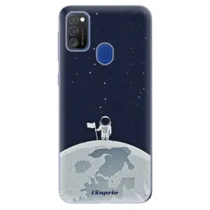 Odolné silikónové puzdro iSaprio - On The Moon 10 - Samsung Galaxy M21