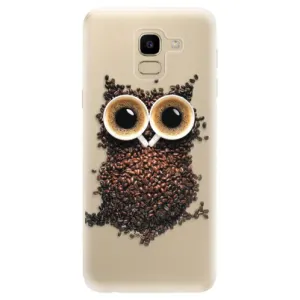 Odolné silikónové puzdro iSaprio - Owl And Coffee - Samsung Galaxy J6