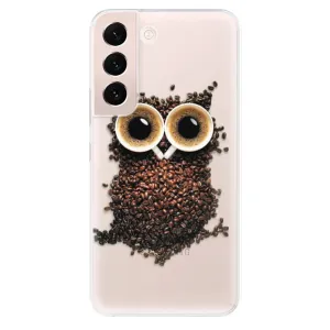 Odolné silikónové puzdro iSaprio - Owl And Coffee - Samsung Galaxy S22 5G
