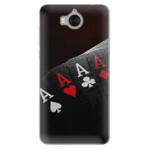 Odolné silikónové puzdro iSaprio - Poker - Huawei Y5 2017 / Y6 2017