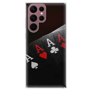 Odolné silikónové puzdro iSaprio - Poker - Samsung Galaxy S22 Ultra 5G