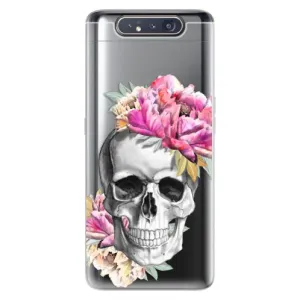 Odolné silikónové puzdro iSaprio - Pretty Skull - Samsung Galaxy A80