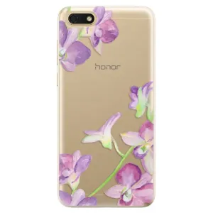 Odolné silikónové puzdro iSaprio - Purple Orchid - Huawei Honor 7S