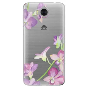Odolné silikónové puzdro iSaprio - Purple Orchid - Huawei Y5 2017 / Y6 2017