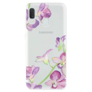 Odolné silikónové puzdro iSaprio - Purple Orchid - Samsung Galaxy A20e