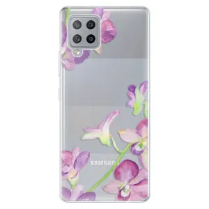 Odolné silikónové puzdro iSaprio - Purple Orchid - Samsung Galaxy A42