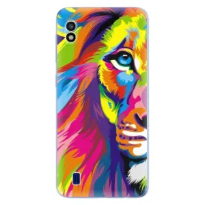 Odolné silikónové puzdro iSaprio - Rainbow Lion - Samsung Galaxy A10
