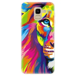 Odolné silikónové puzdro iSaprio - Rainbow Lion - Samsung Galaxy J6