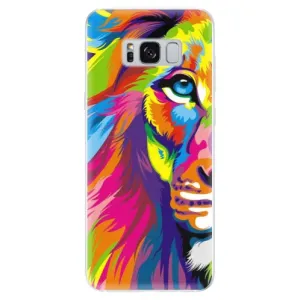 Odolné silikónové puzdro iSaprio - Rainbow Lion - Samsung Galaxy S8