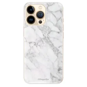 Odolné silikónové puzdro iSaprio - SilverMarble 14 - iPhone 13 Pro Max