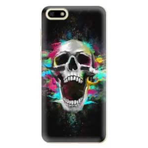 Odolné silikónové puzdro iSaprio - Skull in Colors - Huawei Y5 2018