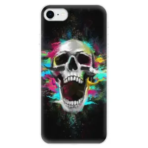 Odolné silikónové puzdro iSaprio - Skull in Colors - iPhone SE 2020
