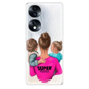 Odolné silikónové puzdro iSaprio - Super Mama - Boy and Girl - Honor 70