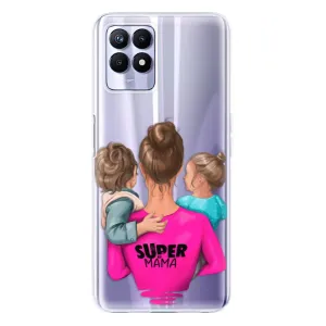 Odolné silikónové puzdro iSaprio - Super Mama - Boy and Girl - Realme 8i