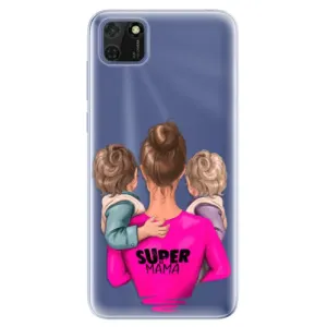 Odolné silikónové puzdro iSaprio - Super Mama - Two Boys - Huawei Y5p