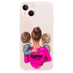 Odolné silikónové puzdro iSaprio - Super Mama - Two Boys - iPhone 13