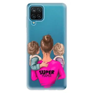Odolné silikónové puzdro iSaprio - Super Mama - Two Boys - Samsung Galaxy A12