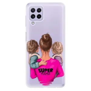 Odolné silikónové puzdro iSaprio - Super Mama - Two Boys - Samsung Galaxy A22