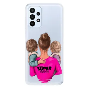 Odolné silikónové puzdro iSaprio - Super Mama - Two Boys - Samsung Galaxy A23 / A23 5G