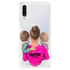 Odolné silikónové puzdro iSaprio - Super Mama - Two Boys - Samsung Galaxy A30s
