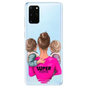 Odolné silikónové puzdro iSaprio - Super Mama - Two Boys - Samsung Galaxy S20+