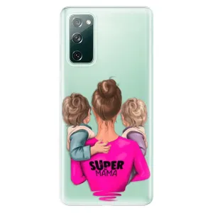 Odolné silikónové puzdro iSaprio - Super Mama - Two Boys - Samsung Galaxy S20 FE