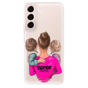 Odolné silikónové puzdro iSaprio - Super Mama - Two Boys - Samsung Galaxy S22+ 5G