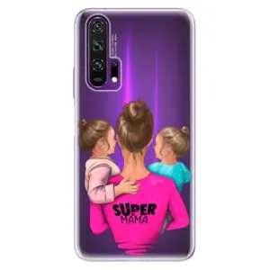 Odolné silikónové puzdro iSaprio - Super Mama - Two Girls - Honor 20 Pro