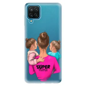 Odolné silikónové puzdro iSaprio - Super Mama - Two Girls - Samsung Galaxy A12