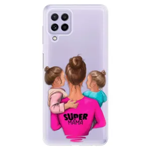 Odolné silikónové puzdro iSaprio - Super Mama - Two Girls - Samsung Galaxy A22