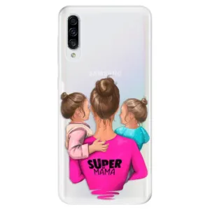 Odolné silikónové puzdro iSaprio - Super Mama - Two Girls - Samsung Galaxy A30s
