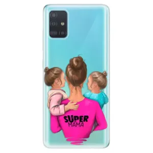 Odolné silikónové puzdro iSaprio - Super Mama - Two Girls - Samsung Galaxy A51