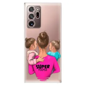 Odolné silikónové puzdro iSaprio - Super Mama - Two Girls - Samsung Galaxy Note 20 Ultra