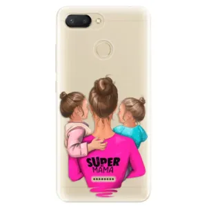 Odolné silikónové puzdro iSaprio - Super Mama - Two Girls - Xiaomi Redmi 6