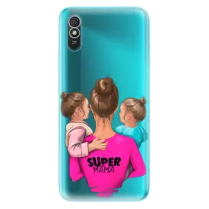 Odolné silikónové puzdro iSaprio - Super Mama - Two Girls - Xiaomi Redmi 9A