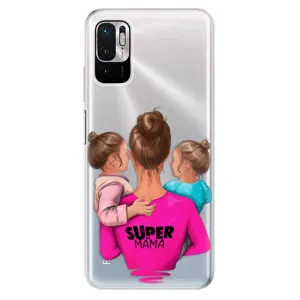 Odolné silikónové puzdro iSaprio - Super Mama - Two Girls - Xiaomi Redmi Note 10 5G