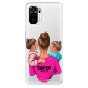 Odolné silikónové puzdro iSaprio - Super Mama - Two Girls - Xiaomi Redmi Note 10 / Note 10S