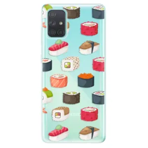 Odolné silikónové puzdro iSaprio - Sushi Pattern - Samsung Galaxy A71
