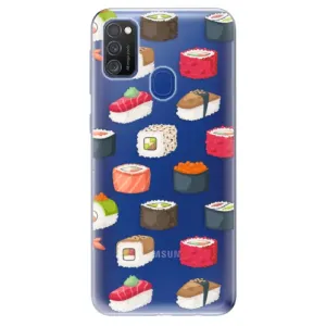 Odolné silikónové puzdro iSaprio - Sushi Pattern - Samsung Galaxy M21