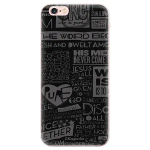 Odolné silikónové puzdro iSaprio - Text 01 - iPhone 6 Plus/6S Plus