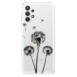 Odolné silikónové puzdro iSaprio - Three Dandelions - black - Samsung Galaxy A32