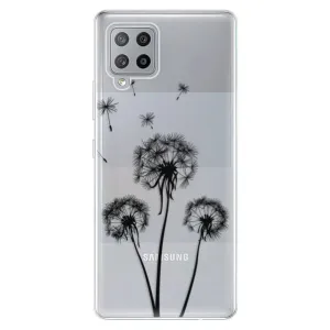 Odolné silikónové puzdro iSaprio - Three Dandelions - black - Samsung Galaxy A42