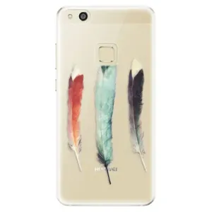 Odolné silikónové puzdro iSaprio - Three Feathers - Huawei P10 Lite